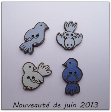 Bouton bois Au p'tit Bonheur