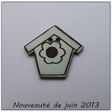 Bouton bois Au p'tit Bonheur
