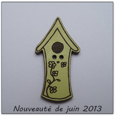 Bouton bois Au p'tit Bonheur