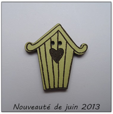 Bouton bois Au p'tit Bonheur