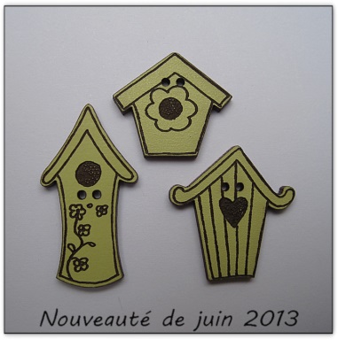 Bouton bois Au p'tit Bonheur