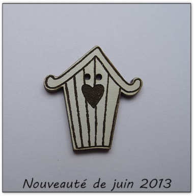 Bouton bois Au p'tit Bonheur