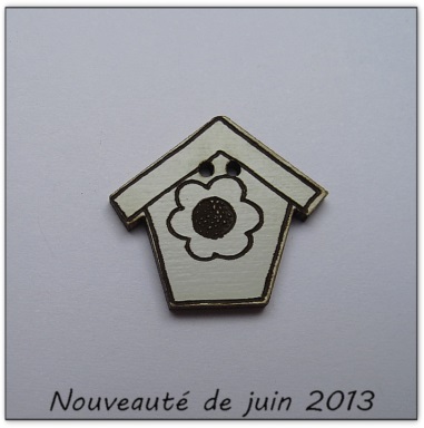 Bouton bois Au p'tit Bonheur