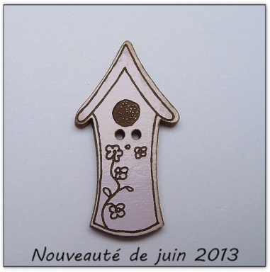 Bouton bois Au p'tit Bonheur
