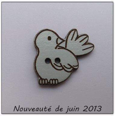 Bouton bois Au p'tit Bonheur