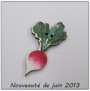 Bouton bois Au p'tit Bonheur