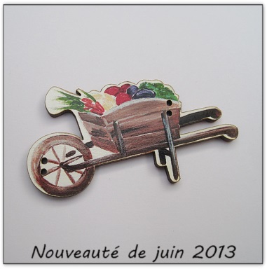 Bouton bois Au p'tit Bonheur