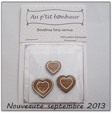 Bouton bois Au p'tit Bonheur
