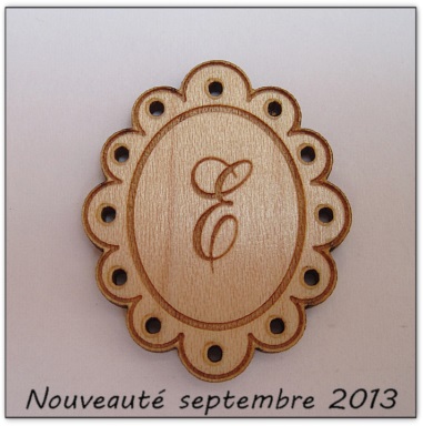 Bouton bois Au p'tit Bonheur