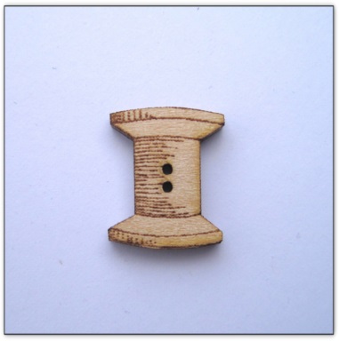 bouton bois Au p'tit Bonheur broderie patchwork