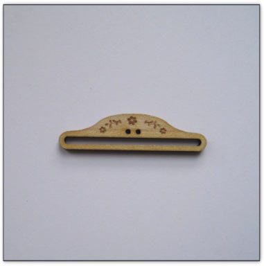 bouton bois Au p'tit Bonheur broderie patchwork point de croix