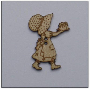 bouton bois Au p'tit Bonheur broderie patchwork