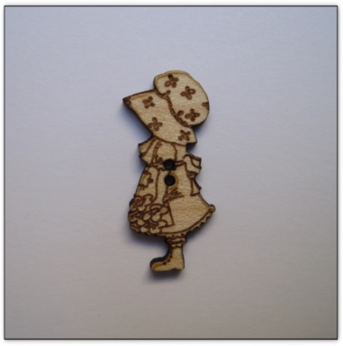 bouton bois Au p'tit Bonheur broderie patchwork
