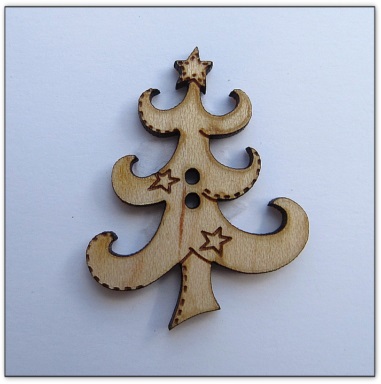 bouton bois Au p'tit Bonheur broderie patchwork