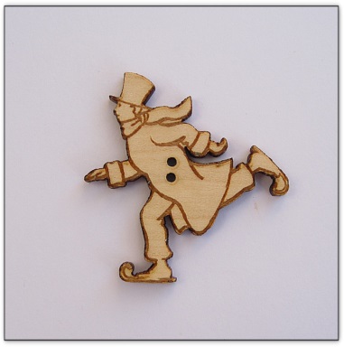 bouton bois Au p'tit Bonheur broderie patchwork Guy Untereiner