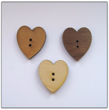 bouton bois Au p'tit Bonheur broderie patchwork