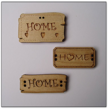 bouton bois Au p'tit Bonheur broderie patchwork point de croix