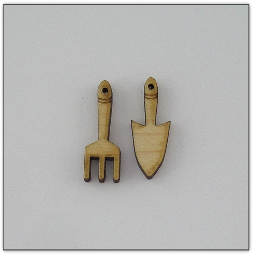 Bouton bois Au p'tit Bonheur - Outils de jardin