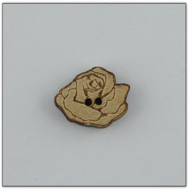 Bouton bois rose fabrication artisanale française Au p'tit Bonheur brodrie patchwork