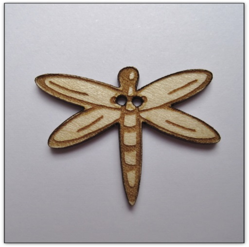 bouton bois Au p'tit Bonheur broderie patchwork point de croix