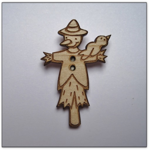 bouton bois Au p'tit Bonheur broderie patchwork point de croix