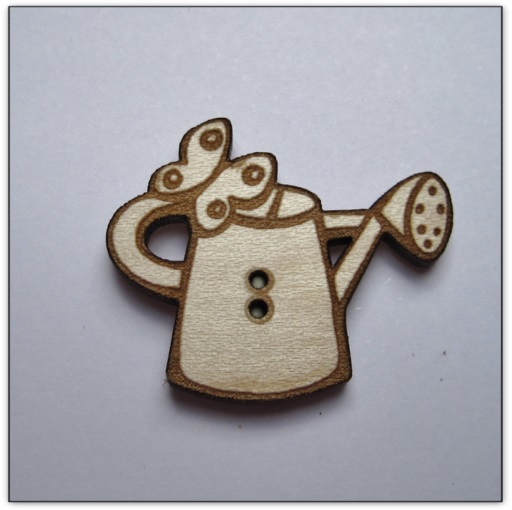 bouton bois Au p'tit Bonheur broderie patchwork point de croix