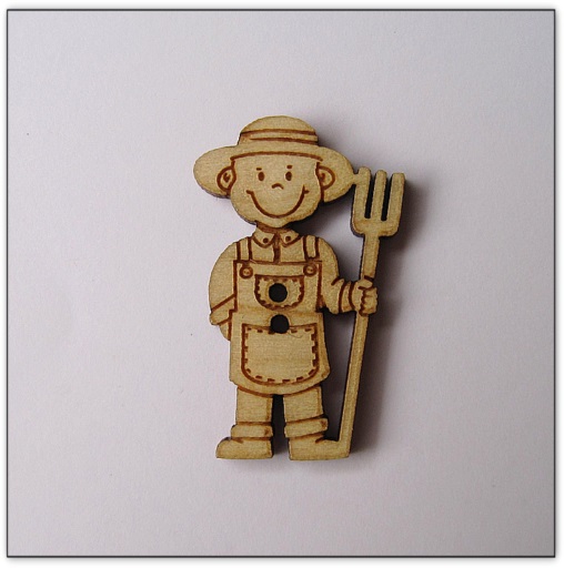 bouton bois Au p'tit Bonheur broderie patchwork point de croix