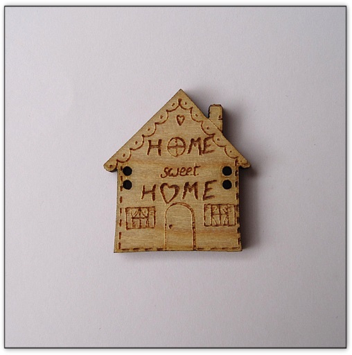 bouton bois Au p'tit Bonheur broderie patchwork point de croix
