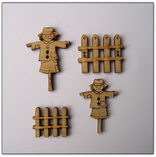 bouton bois Au p'tit Bonheur broderie patchwork point de croix