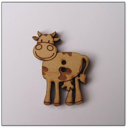 bouton bois Au p'tit Bonheur broderie patchwork point de croix