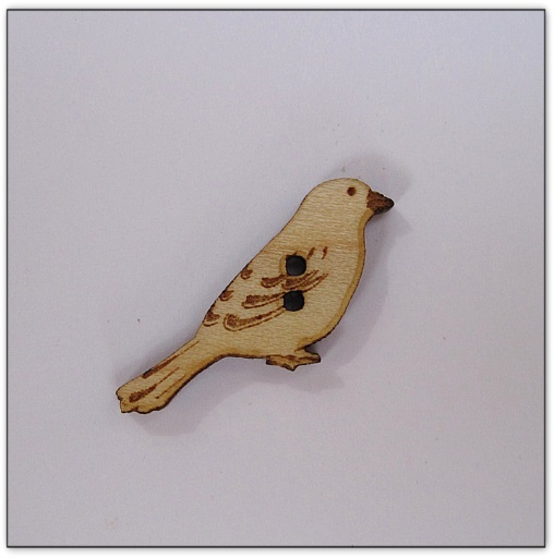 bouton bois Au p'tit Bonheur broderie patchwork point de croix